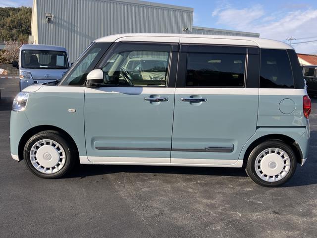 ムーヴキャンバスストライプスＧワンオーナー　ナビ　キーフリー　スマ−トキ−　点検記録簿付　運転席エアバック　ＡＢＳ　禁煙（山口県）の中古車