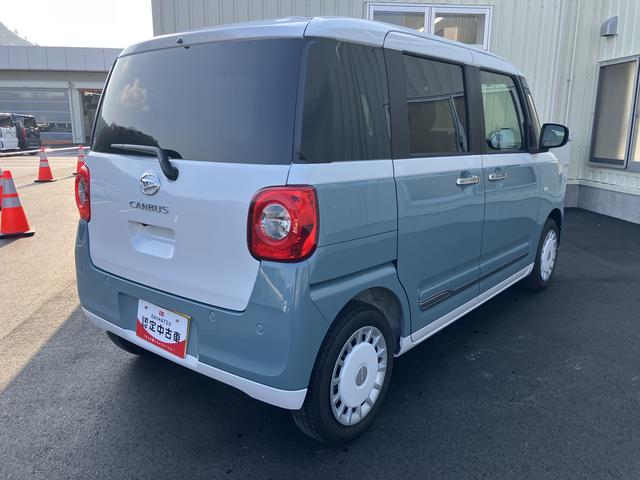 ムーヴキャンバスストライプスＧキーフリー　スマ−トキ−　運転席エアバック　ＡＢＳ（山口県）の中古車