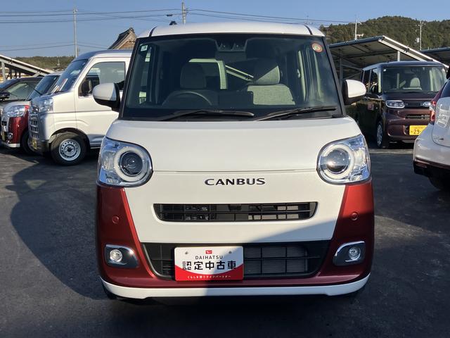 ムーヴキャンバスストライプスＧターボスマートキー　キーフリーシステム　ＡＢＳ　エアバック　タ−ボ（山口県）の中古車