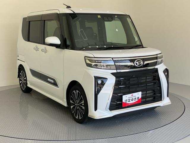 タントカスタムＲＳ軽減ブレーキ　Ｉ−ＳＴＯＰ　車線逸脱防止　ナビ付　シ−トヒ−タ−　安全ボディ　ハイビームアシスト　ターボ車　助手席エアバック　ＬＥＤライト　オートライト　盗難防止　キーフリー　ＡＢＳ　アルミホイール（山口県）の中古車