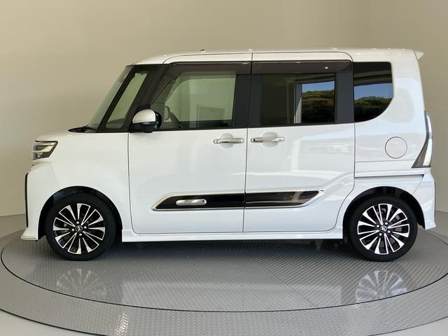 タントカスタムＲＳ軽減ブレーキ　Ｉ−ＳＴＯＰ　車線逸脱防止　ナビ付　シ−トヒ−タ−　安全ボディ　ハイビームアシスト　ターボ車　助手席エアバック　ＬＥＤライト　オートライト　盗難防止　キーフリー　ＡＢＳ　アルミホイール（山口県）の中古車