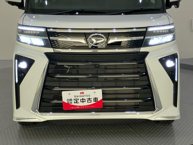 タントカスタムＲＳ軽減ブレーキ　Ｉ−ＳＴＯＰ　車線逸脱防止　ナビ付　シ−トヒ−タ−　安全ボディ　ハイビームアシスト　ターボ車　助手席エアバック　ＬＥＤライト　オートライト　盗難防止　キーフリー　ＡＢＳ　アルミホイール（山口県）の中古車