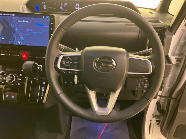 タントカスタムＲＳ軽減ブレーキ　Ｉ−ＳＴＯＰ　車線逸脱防止　ナビ付　シ−トヒ−タ−　安全ボディ　ハイビームアシスト　ターボ車　助手席エアバック　ＬＥＤライト　オートライト　盗難防止　キーフリー　ＡＢＳ　アルミホイール（山口県）の中古車