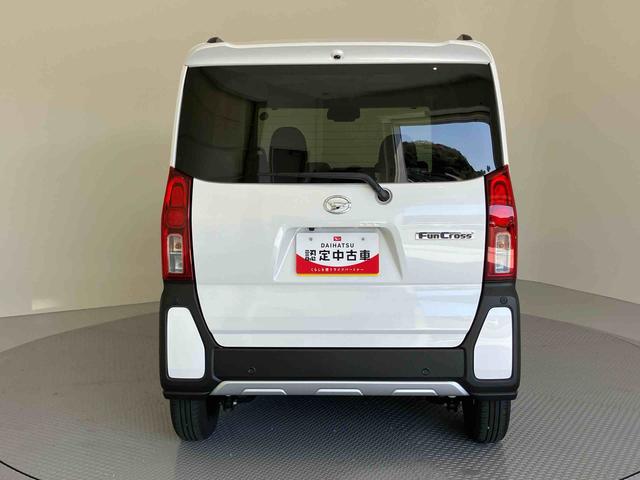 タントファンクロスキーレスキー　スマートキー＆プッシュスタート　アルミホイール　エアバック　ＡＢＳ　誤発進抑制機能　ＡＨＢ　Ｉ−ＳＴＯＰ　バックカメラ付　左右パワースライドドア　シートＨ　電動格納ドアミラー　Ａライト（山口県）の中古車