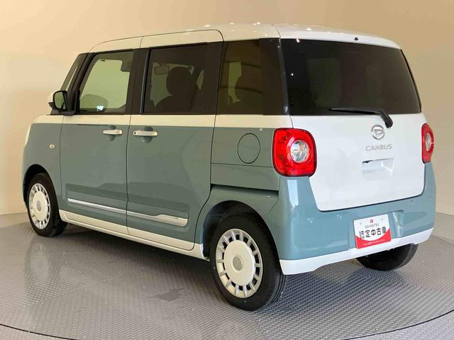 ムーヴキャンバスストライプスＧターボクルーズコントロール　両自動ドア　シ−トヒ−タ−　レーンキープ　スマートキー　キーフリーシステム　オートマチックハイビーム　ＡＢＳ　アイドリングストップ搭載　ターボモデル　衝突回避支援ブレーキ機能（山口県）の中古車