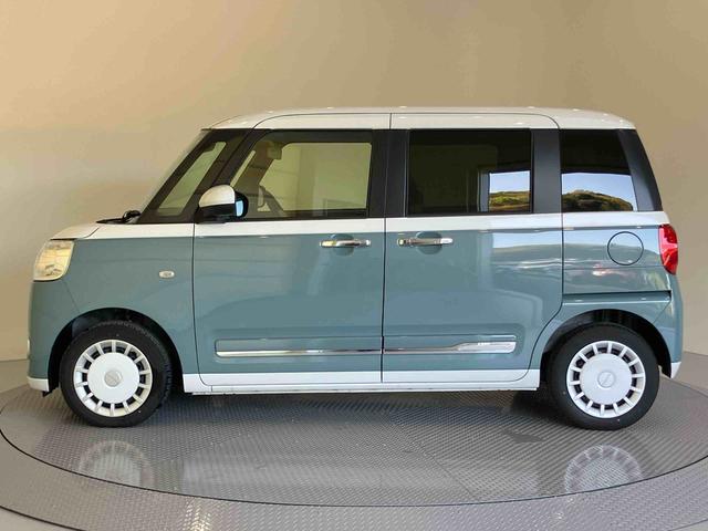 ムーヴキャンバスストライプスＧターボクルーズコントロール　両自動ドア　シ−トヒ−タ−　レーンキープ　スマートキー　キーフリーシステム　オートマチックハイビーム　ＡＢＳ　アイドリングストップ搭載　ターボモデル　衝突回避支援ブレーキ機能（山口県）の中古車