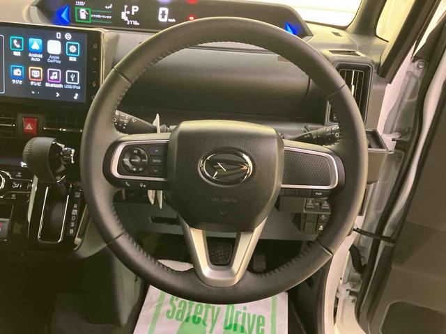 タントカスタムＲＳディスプレイオーディオ　軽減ブレーキ　Ｉ−ＳＴＯＰ　車線逸脱防止　シ−トヒ−タ−　ハイビームアシスト　ターボ車　ＡＢＳ　アルミホイール　エアバッグ　スマ−トキー　両側パワ−スライドドア　電動ミラー（山口県）の中古車