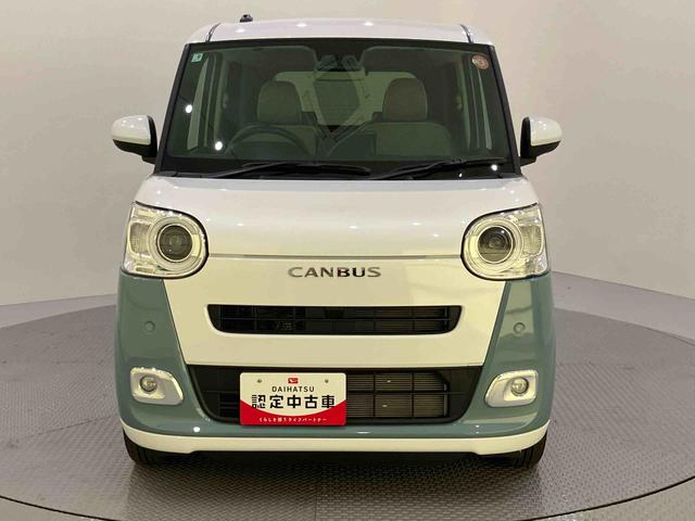 ムーヴキャンバスストライプスＧ電動格納　衝突軽減Ｂ　ＡＵＴＯライト　ＬＥＤヘットライト　Ｒカメラ　シートヒー　イモビライザー　スマートキーＰスタート　レーンアシスト　衝突安全ボディ　助手席エアバック　キーフリー　オートハイビーム（山口県）の中古車