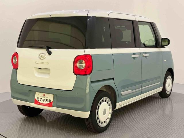 ムーヴキャンバスストライプスＧ電動格納　衝突軽減Ｂ　ＡＵＴＯライト　ＬＥＤヘットライト　Ｒカメラ　シートヒー　イモビライザー　スマートキーＰスタート　レーンアシスト　衝突安全ボディ　助手席エアバック　キーフリー　オートハイビーム（山口県）の中古車