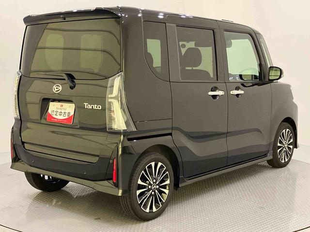 タントカスタムＲＳパノラマモニタ　軽減ブレーキ　Ｉ−ＳＴＯＰ　車線逸脱防止　シ−トヒ−タ−　安全ボディ　ハイビームアシスト　ターボ車　助手席エアバック　ＬＥＤライト　オートライト　盗難防止　キーフリー　ＡＢＳ（山口県）の中古車