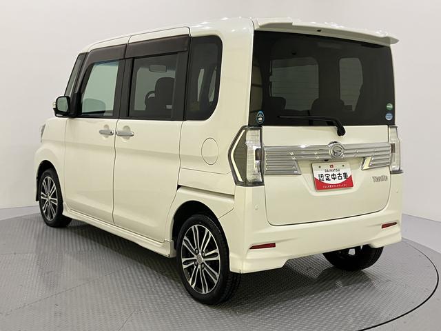 タントカスタムＲＳ　トップエディションＳＡIIスマキー　車線逸脱警報装置　ターボ車　禁煙　両側オートスライドドア　１オーナー　ＡＢＳ　格納ミラー　リアカメラ　オートライト　アルミホイール　キーフリーシステム　ナビドラレコ　エアバック　記録簿（山口県）の中古車