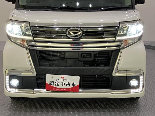タントカスタムＲＳ　トップエディションＳＡIIスマキー　車線逸脱警報装置　ターボ車　禁煙　両側オートスライドドア　１オーナー　ＡＢＳ　格納ミラー　リアカメラ　オートライト　アルミホイール　キーフリーシステム　ナビドラレコ　エアバック　記録簿（山口県）の中古車