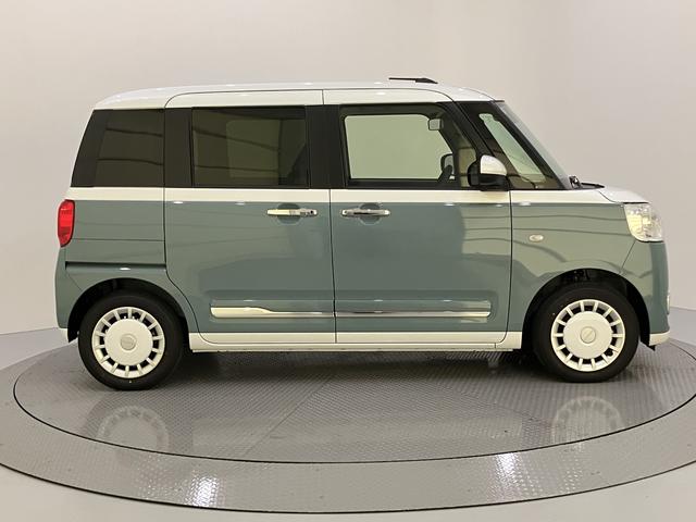 ムーヴキャンバスストライプスＧステアリングスイッチ　電動格納　衝突軽減Ｂ　シートヒー　スマートキーＰスタート　レーンアシスト　キーフリー　オートハイビーム　ＡＢＳ　エアバッグ　両自動ドア　ｉ−ｓｔｏｐ（山口県）の中古車