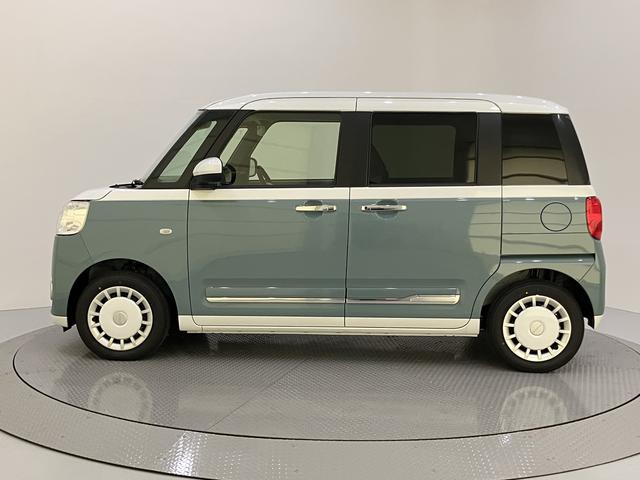 ムーヴキャンバスストライプスＧステアリングスイッチ　電動格納　衝突軽減Ｂ　シートヒー　スマートキーＰスタート　レーンアシスト　キーフリー　オートハイビーム　ＡＢＳ　エアバッグ　両自動ドア　ｉ−ｓｔｏｐ（山口県）の中古車