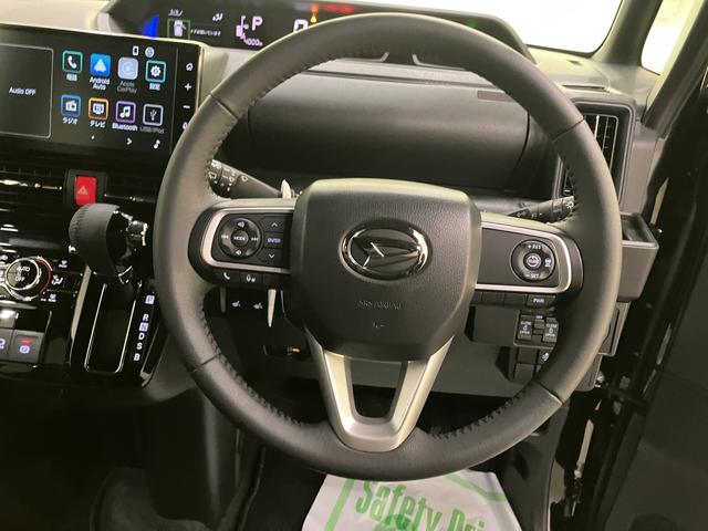 タントカスタムＲＳリミテッドディスプレイオーディオ　衝突被害軽減装置　両側パワスラドア　車線逸脱警報　ＥＴＣ　エアバッグ　シートヒーター　アイドリングストップ　バックカメラ　キーフリーシステム　オートマチックハイビーム　ターボ（山口県）の中古車