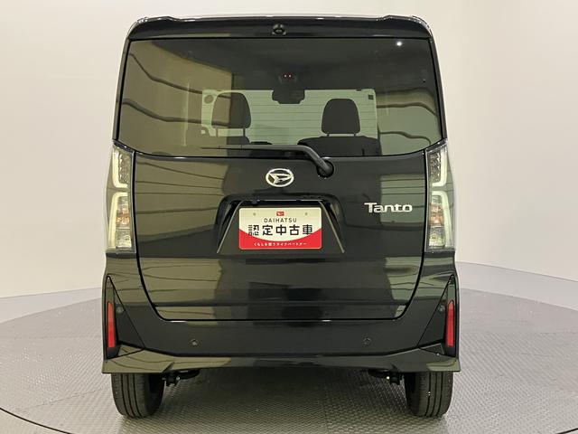 タントカスタムＲＳアイドリンストップ　踏み間違い防止装置　電格ミラー　両パワースライドドア　車線逸脱警報　ターボ付　スマートキー　オートライト　オートＬＥＤ　キーフリーシステム　ＡＢＳ　アルミホイール　エアバッグ（山口県）の中古車