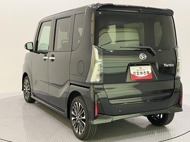 タントカスタムＲＳアイドリンストップ　踏み間違い防止装置　電格ミラー　両パワースライドドア　車線逸脱警報　ターボ付　スマートキー　オートライト　オートＬＥＤ　キーフリーシステム　ＡＢＳ　アルミホイール　エアバッグ（山口県）の中古車