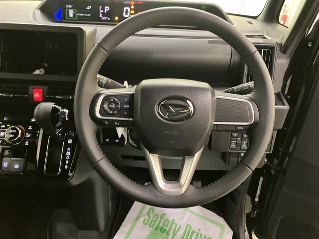 タントカスタムＲＳアイドリンストップ　踏み間違い防止装置　電格ミラー　両パワースライドドア　車線逸脱警報　ターボ付　スマートキー　オートライト　オートＬＥＤ　キーフリーシステム　ＡＢＳ　アルミホイール　エアバッグ（山口県）の中古車