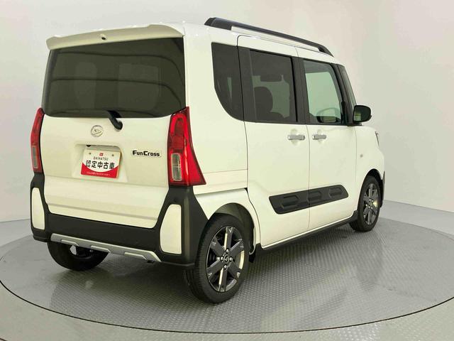 タントファンクロスターボエコアイドル　車線逸脱警報　電動格納ドアミラー　スマートキ　シートヒータ　ターボエンジン　アルミ　キーフリーシステム　オートハイビーム　オートライト　エアバッグ　ＡＢＳ　サポカーＳ　両Ｐドア（山口県）の中古車