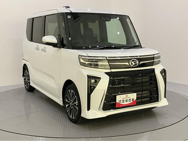 タントカスタムＲＳアイドリンストップ　踏み間違い防止装置　両パワースライドドア　車線逸脱警報　シートヒータ　ターボ付　スマートキー　オートライト　オートＬＥＤ　キーフリーシステム　ＡＢＳ　アルミホイール　エアバッグ（山口県）の中古車