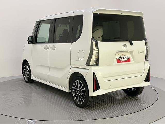 タントカスタムＲＳアイドリンストップ　踏み間違い防止装置　両パワースライドドア　車線逸脱警報　シートヒータ　ターボ付　スマートキー　オートライト　オートＬＥＤ　キーフリーシステム　ＡＢＳ　アルミホイール　エアバッグ（山口県）の中古車
