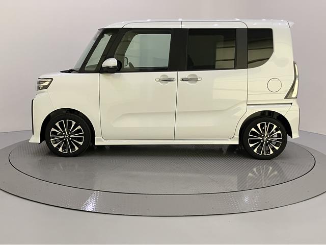 タントカスタムＲＳアイドリンストップ　踏み間違い防止装置　両パワースライドドア　車線逸脱警報　シートヒータ　ターボ付　スマートキー　オートライト　オートＬＥＤ　キーフリーシステム　ＡＢＳ　アルミホイール　エアバッグ（山口県）の中古車