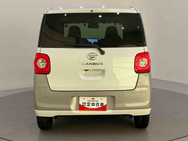 ムーヴキャンバスストライプスＧターボ追従走行　追突被害軽減ブレーキ　シートヒータ　車線逸脱警報　元試乗車　ＵＳＢ　ターボエンジン　Ｒカメラ　スマートキー　ドラレコ　キーフリー　オートマチックハイビーム　ＡＢＳ　エアバック（山口県）の中古車