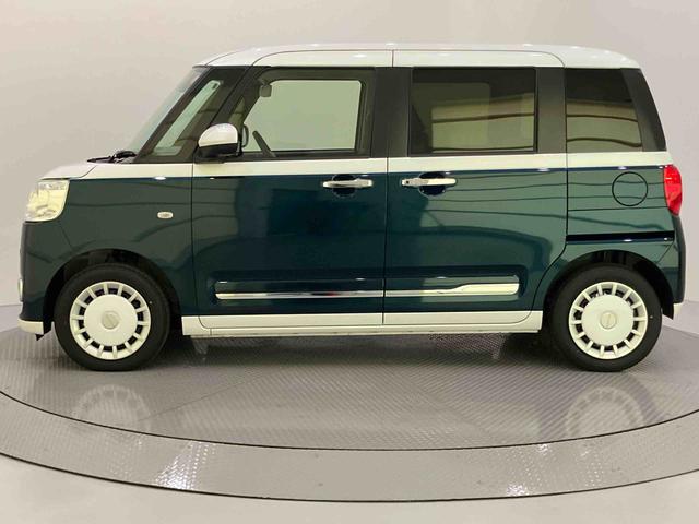 ムーヴキャンバスストライプスGターボ追従走行 追突被害軽減ブレーキ シートヒータ 車線逸脱警報 ターボエンジン Rカメラ スマートキー キーフリー オートマチックハイビーム Aライト ABS エアバック アイドリングSTOP(山口県)の中古車