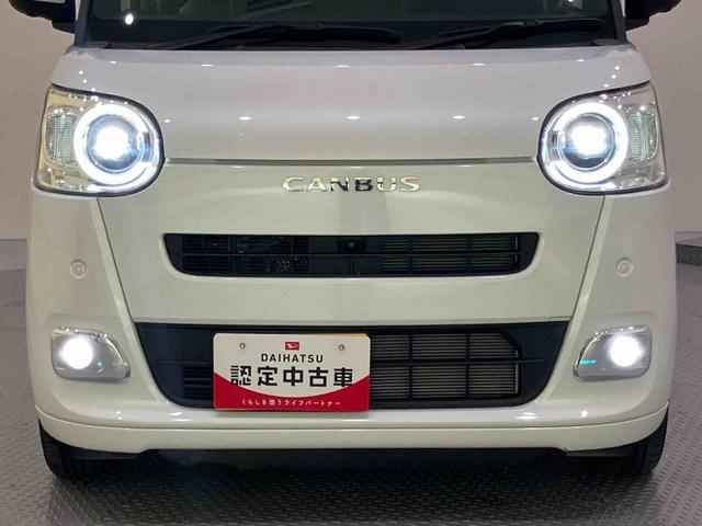 ムーヴキャンバスセオリーGシートヒータ 電格ミラー スマートキー エアバック キーフリー ABS パノラマビュー LEDヘットライト 左右電動スライドドア 誤発進抑制装置 Aライト レーンキープアシスト USB(山口県)の中古車