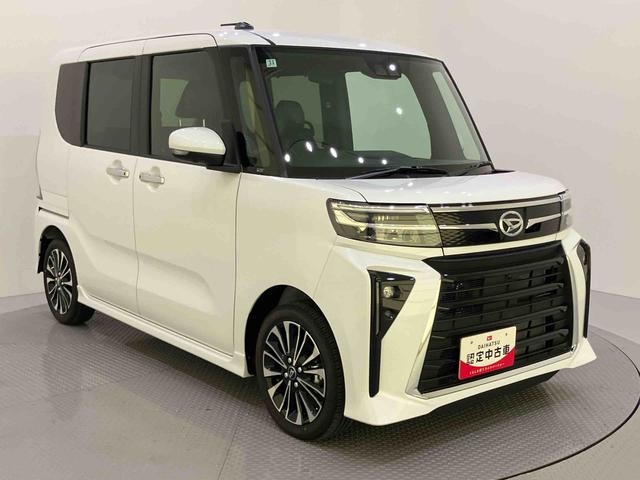 タントカスタムＲＳパノラマモニター付き　両側ＰＷスライドドア　緊急ブレーキ　ＬＫＡ　プッシュスタートスマートキー　電動格納ドアミラー　シートＨ　キーフリーキー　ターボ車　ＬＥＤヘッドライト　オートＬＥＤ　アルミホイール（山口県）の中古車