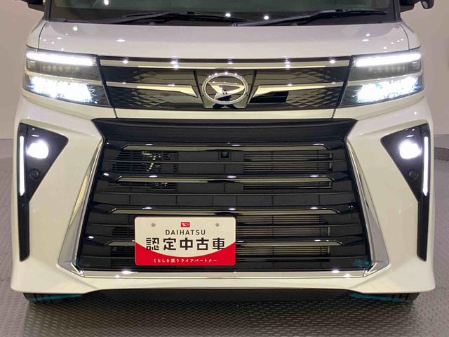 タントカスタムＲＳパノラマモニター付き　両側ＰＷスライドドア　緊急ブレーキ　ＬＫＡ　プッシュスタートスマートキー　電動格納ドアミラー　シートＨ　キーフリーキー　ターボ車　ＬＥＤヘッドライト　オートＬＥＤ　アルミホイール（山口県）の中古車