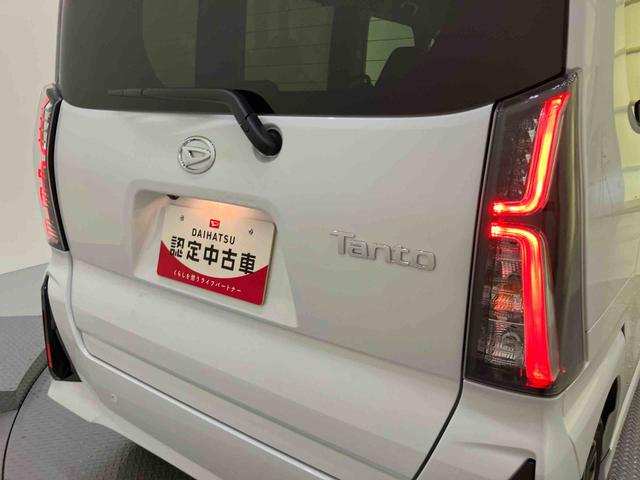 タントカスタムＲＳパノラマモニター付き　両側ＰＷスライドドア　緊急ブレーキ　ＬＫＡ　プッシュスタートスマートキー　電動格納ドアミラー　シートＨ　キーフリーキー　ターボ車　ＬＥＤヘッドライト　オートＬＥＤ　アルミホイール（山口県）の中古車