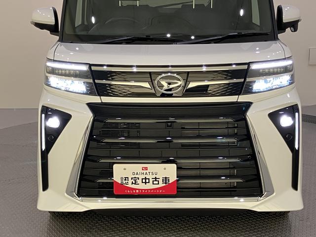 タントカスタムＸリミテッド両側自動ドア　衝突軽減システム　電動格納ミラー　オートＬＥＤ　オートクルーズコントロール　スマートキー　ＥＴＣ　ＬＥＤヘッドランプ　全周囲カメラ　アルミホイール　車線逸脱警報　キーフリーシステム（山口県）の中古車