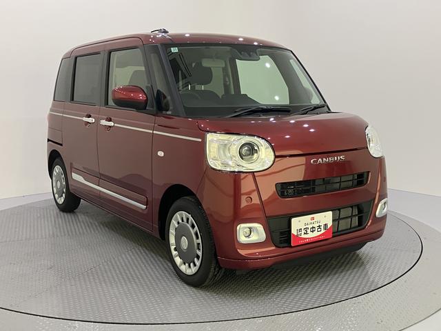 ムーヴキャンバスセオリーGATハイビーム LEDヘットライト 電動格納式ミラー 衝突軽減ブレーキ レーンキープ Sキー エアバック キーフリー ABS Sヒーター(山口県)の中古車