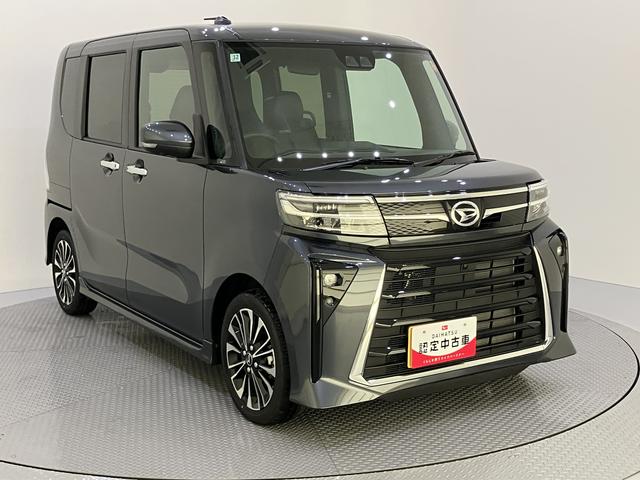 タントカスタムＲＳパノラマモニター付き　両側ＰＷスライドドア　緊急ブレーキ　ＬＫＡ　プッシュスタートスマートキー　電動格納ドアミラー　シートＨ　キーフリーキー　ターボ車　ＬＥＤヘッドライト　オートＬＥＤ　オートライト（山口県）の中古車