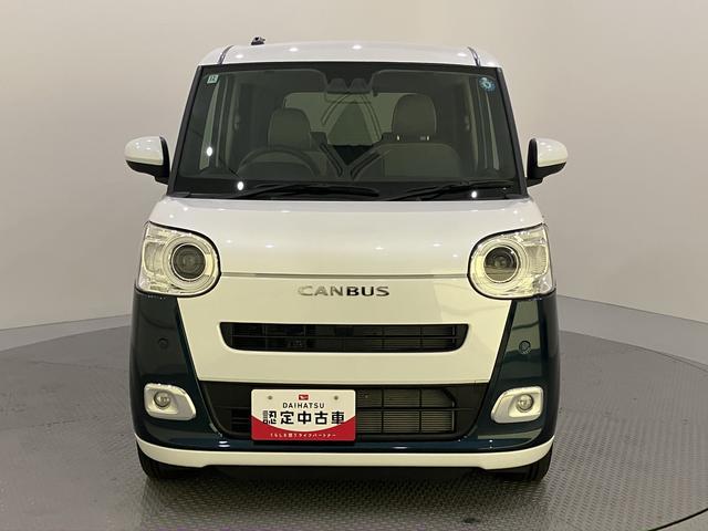ムーヴキャンバスストライプスG両側PSドア AHB デュアルカメラブレーキサポート 電動格納ドアミラー シートヒータ 車線逸脱警告 LEDライト スマートキー キーフリー オートライト 運転席エアバック ABS バックアイカメラ(山口県)の中古車