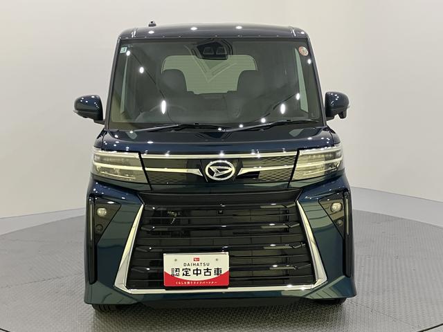 タントカスタムRSパノラマモニター付き 両側PWスライドドア 緊急ブレーキ LKA プッシュスタートスマートキー 電動格納ドアミラー シートH キーフリーキー ターボ車 LEDヘッドライト オートLED アルミホイール(山口県)の中古車