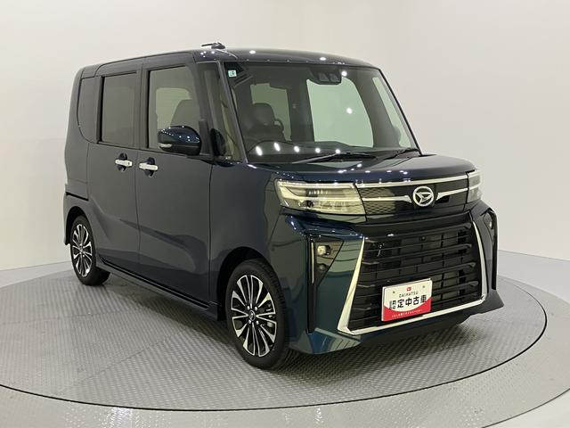 タントカスタムRSパノラマモニター付き 両側PWスライドドア 緊急ブレーキ LKA プッシュスタートスマートキー 電動格納ドアミラー シートH キーフリーキー ターボ車 LEDヘッドライト オートLED アルミホイール(山口県)の中古車