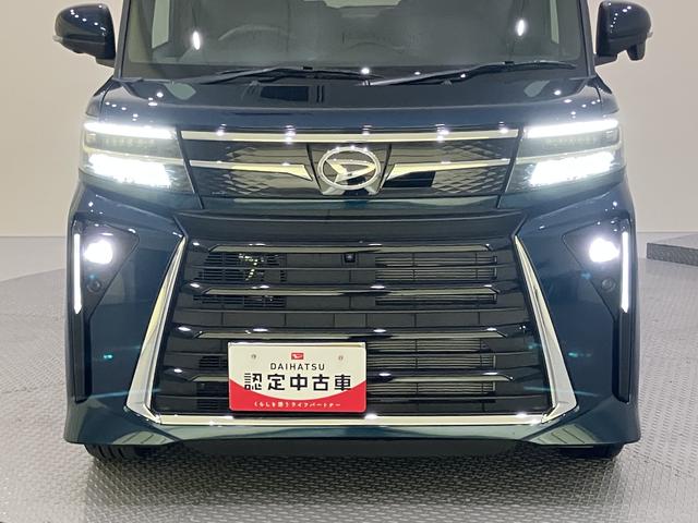 タントカスタムRSパノラマモニター付き 両側PWスライドドア 緊急ブレーキ LKA プッシュスタートスマートキー 電動格納ドアミラー シートH キーフリーキー ターボ車 LEDヘッドライト オートLED アルミホイール(山口県)の中古車