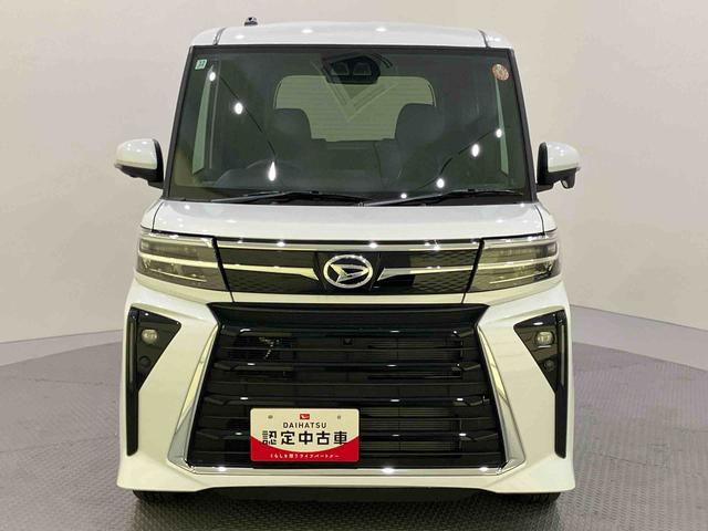 タントカスタムRSパノラマモニター付き 両側PWスライドドア 緊急ブレーキ LKA プッシュスタートスマートキー 電動格納ドアミラー シートH キーフリーキー ターボ車 LEDヘッドライト オートLED オートライト(山口県)の中古車