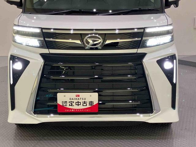 タントカスタムRSパノラマモニター付き 両側PWスライドドア 緊急ブレーキ LKA プッシュスタートスマートキー 電動格納ドアミラー シートH キーフリーキー ターボ車 LEDヘッドライト オートLED オートライト(山口県)の中古車