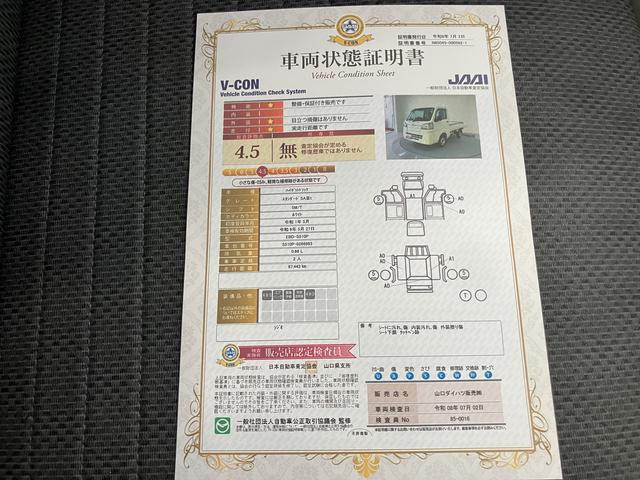 ハイゼットトラックスタンダードＳＡIIIｔラジオ　５ＭＴ　４ＷＤ　ＥＴＣ　エアコン　パワーステアリング　運転席エアバッグ　ＡＢＳ　衝突被害軽減システム　レーンアシスト（山口県）の中古車