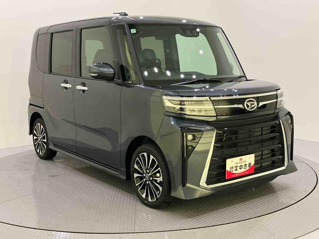 タントカスタムRSパノラマモニター付き 両側PWスライドドア 緊急ブレーキ LKA プッシュスタートスマートキー 電動格納ドアミラー シートH キーフリーキー ターボ車 LEDヘッドライト オートLED アルミホイール(山口県)の中古車