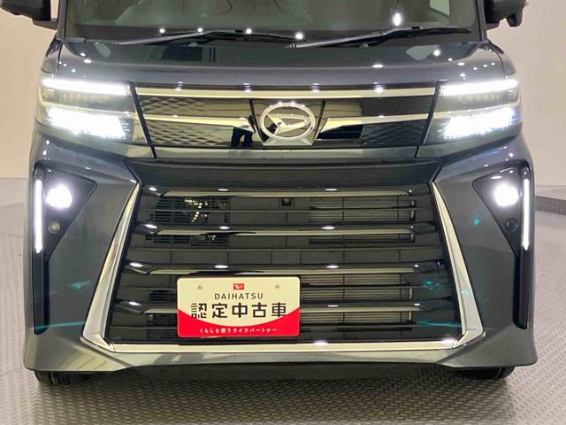 タントカスタムRSパノラマモニター付き 両側PWスライドドア 緊急ブレーキ LKA プッシュスタートスマートキー 電動格納ドアミラー シートH キーフリーキー ターボ車 LEDヘッドライト オートLED アルミホイール(山口県)の中古車