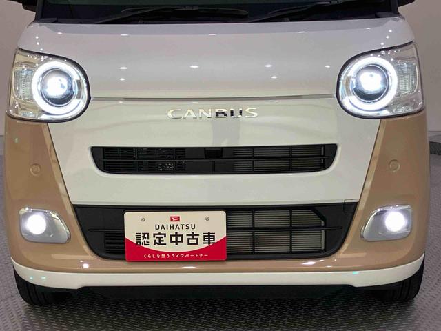 ムーヴキャンバスストライプスG両側PSドア AHB デュアルカメラブレーキサポート 電動格納ドアミラー シートヒータ 車線逸脱警告 LEDライト スマートキー キーフリー 運転席エアバック ABS バックアイカメラ(山口県)の中古車