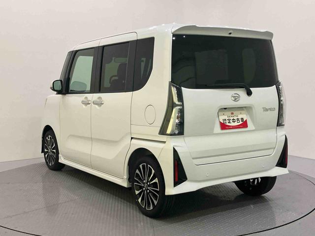 タントカスタムRS被害軽減ブレーキ 車線逸脱防止 リアカメラ 運転席エアバッグ シートヒータ LEDヘットライト ターボ スマートキ− キーフリーキー オートハイビーム ABS アルミホイール 左右オートスライドドア(山口県)の中古車