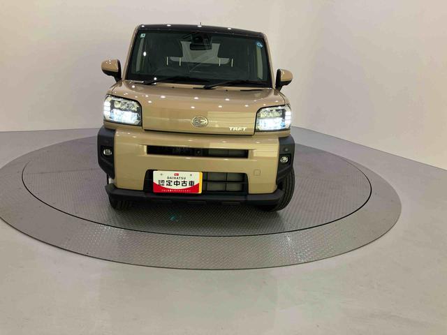 タフトＧディスプレイオーディ　前後ブレーキサポート　レーダークルーズ　オートＬＥＤ　ＵＳＢ入力　運転席シートヒーター　バックカメラ　スカイルーフ　スマートキー　車線逸脱防止　アルミホイール　キーフリー　ＡＢＳ（山口県）の中古車