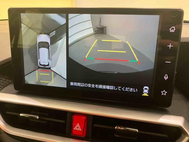 ロッキープレミアムG HEVディスプレイオーディ 衝突軽減B 車線逸脱警報システム レーダークルコン キーフリーシステム スマートキー アルミホイール シートヒーター オートLED エアバッグ ABS 全周カメラ(山口県)の中古車