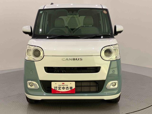 ムーヴキャンバスストライプスＧターボパノラマモニター　クルーズコントロール　電動格納ドアミラー　電動パーキングブレーキ　シートヒーター　ＬＥＤランプ　キーフリー　両側パワースライドドア（山口県）の中古車