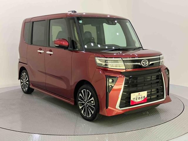 タントカスタムＲＳ被害軽減ブレーキ　車線逸脱防止　運転席エアバッグ　シートヒータ　電動格納ミラー　ＬＥＤヘットライト　ターボ　スマートキ−　キーフリーキー　オートハイビーム　ＡＢＳ　アルミホイール　全周カメラ（山口県）の中古車